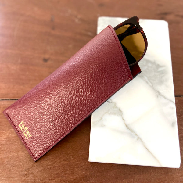 Padfield Glasses Pouch Burgundy