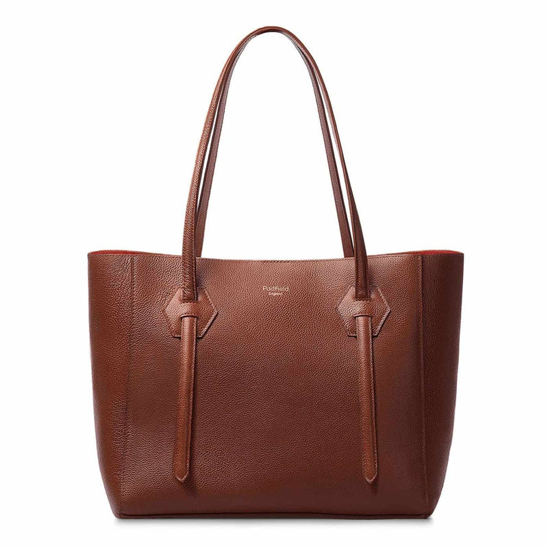 Stylish Padfield Somersley Tan Leather tote bag sustainably Made in England UK