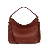 Padfield Sloane Tan leather designer handbag with detachable long leather shoulder strap made in England UK 