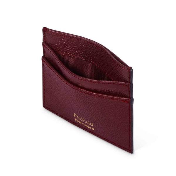 Padfield unisex British Luxury Leather Double Sided Card Holder sustainably Made in England UK from British leather