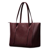 Padfield Made in England Luxury Leather Burgundy Zip Tote Shoulder Bag British Designer Luxury Leather Handbag