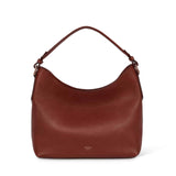 Sloane tan leather shoulder bag with fixed length handle responsibly Made in England by Padfield