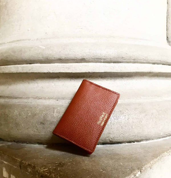 Padfield British Made Tan Leather Card Case Made in England UK from British Leather Tan Unisex leather card holder