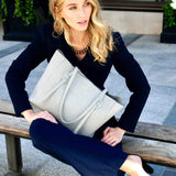 Padfield Somersley Grey Leather Tote bag sustainably Made in England UK Designed in London