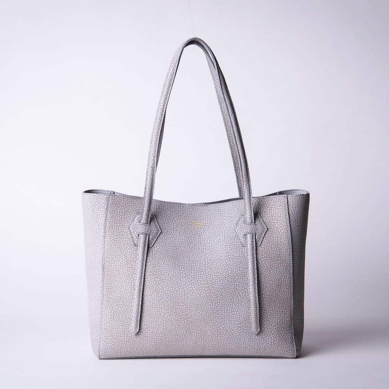 PADFIELD British Made Luxury Grey Leather Somersley Tote Bag
