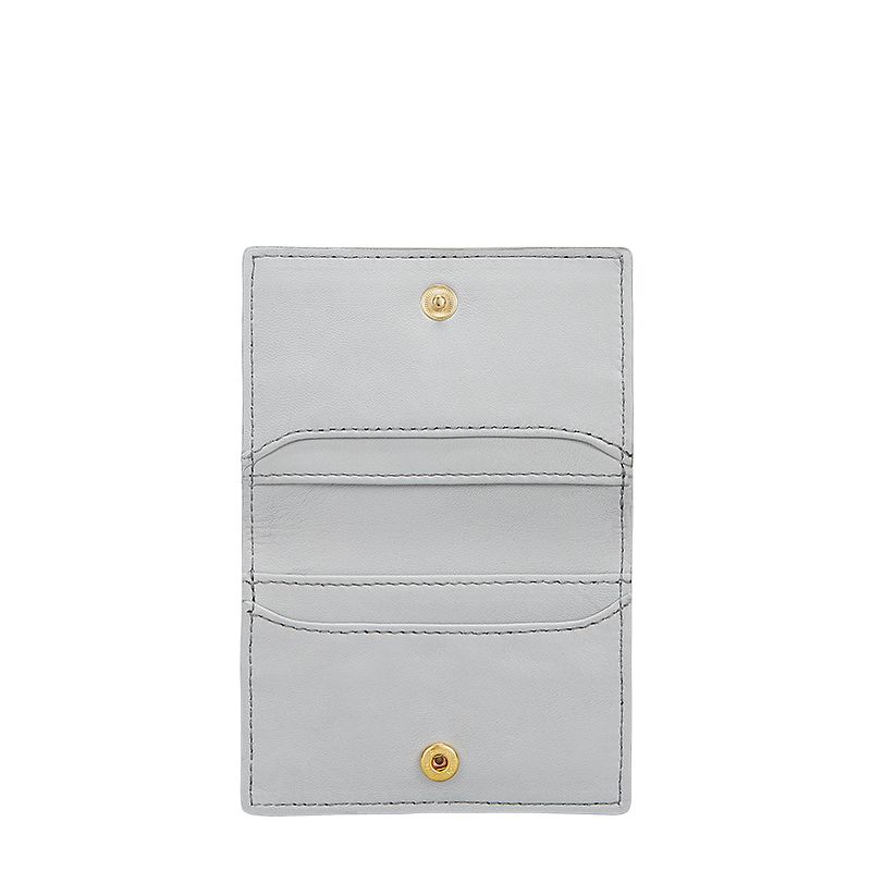 Padfield British Made Luxury Grey Leather Card Holder Made in England UK from British tanned leather