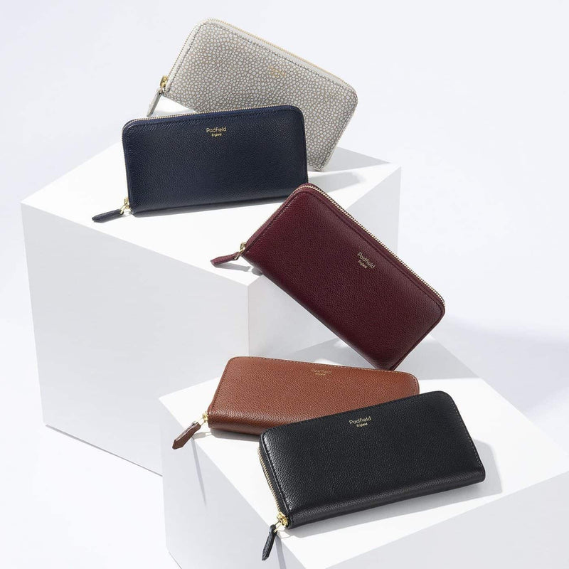 Sustainably Made in England Padfield British Luxury Leather Zip Purses
