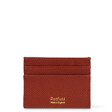 Padfield British made tan leather double sided unisex card holder Made sustainably in England from British leather