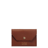 Padfield unisex tan leather card case envelope pouch sustainably Made in England designer leather card holder 