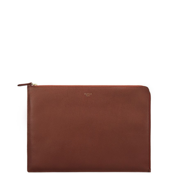 Padfield made in England designer tan leather laptop cover sustainably made in England UK from British leather