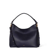 Padfield Sloane Navy Leather Shoulder Bag with detachable leather shoulder strap Made in England UK