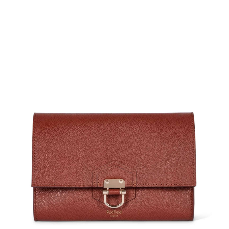 PADFIELD Somerset Tan Leather Clutch Bag Made in England Tan Leather Clutch Bag